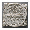 Ivory mirror case with Court of the God of Love by Anonymous