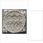Ivory mirror case with Court of the God of Love by Anonymous