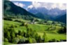 Santa Maddalena church in the Dolomites Mountains by Anonymous