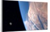 View of the Sinai Peninsula and the moon by Anonymous