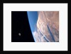 View of the Sinai Peninsula and the moon by Anonymous