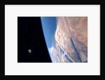 View of the Sinai Peninsula and the moon by Anonymous