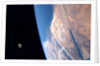 View of the Sinai Peninsula and the moon by Anonymous