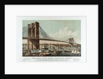 The Great East River Suspension Bridge by Currier & Ives
