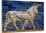 Detail of auroch on Ishtar Gate at Pergamon Museum by Anonymous