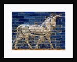 Detail of auroch on Ishtar Gate at Pergamon Museum by Anonymous