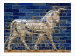 Detail of auroch on Ishtar Gate at Pergamon Museum by Anonymous