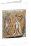 Armana style relief of a royal couple by Anonymous