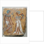 Armana style relief of a royal couple by Anonymous