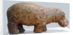Egyptian fayence sculpture of hippopotamus by Anonymous