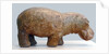 Egyptian fayence sculpture of hippopotamus by Anonymous