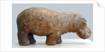 Egyptian fayence sculpture of hippopotamus by Anonymous
