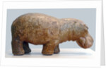 Egyptian fayence sculpture of hippopotamus by Anonymous