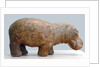 Egyptian fayence sculpture of hippopotamus by Anonymous