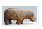 Egyptian fayence sculpture of hippopotamus by Anonymous