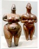 Clay female statues from Hacilar by Anonymous