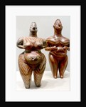 Clay female statues from Hacilar by Anonymous