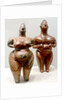 Clay female statues from Hacilar by Anonymous
