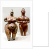 Clay female statues from Hacilar by Anonymous