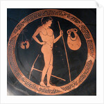 Attic red-figure cup with gymnasium scene by Euphronios and Onesimos
