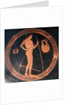 Attic red-figure cup with gymnasium scene by Euphronios and Onesimos