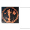 Attic red-figure cup with gymnasium scene by Euphronios and Onesimos