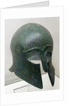 Corinthian helmet by Anonymous