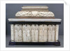 Embriachi workshop jewelery casket with pairs of lovers by Anonymous