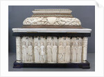 Embriachi workshop jewelery casket with pairs of lovers by Anonymous