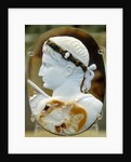 Roman cameo portrait of Augustus by Anonymous