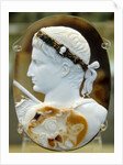 Roman cameo portrait of Augustus by Anonymous