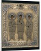 Russian icon with Saint Gurii, Saint Samon, and Saint Aviv by Anonymous