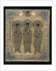 Russian icon with Saint Gurii, Saint Samon, and Saint Aviv by Anonymous