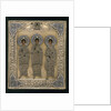 Russian icon with Saint Gurii, Saint Samon, and Saint Aviv by Anonymous