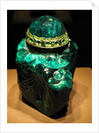 2860-carat carved Colombian emerald by Anonymous