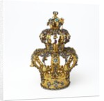 Gold and silver Torah crown by Anonymous