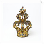 Gold and silver Torah crown by Anonymous