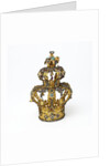 Gold and silver Torah crown by Anonymous