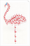 Nonconformist blue flamingo by Anonymous