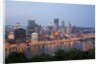 Pittsburgh skyline along the Monongahela River by Anonymous
