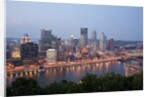 Pittsburgh skyline along the Monongahela River by Anonymous