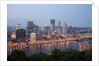Pittsburgh skyline along the Monongahela River by Anonymous