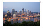 Pittsburgh skyline along the Monongahela River by Anonymous