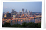 Pittsburgh skyline along the Monongahela River by Anonymous