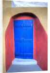 Colorful building in Oia on Santorini in the Greek Isles by Anonymous