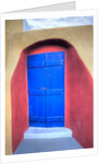 Colorful building in Oia on Santorini in the Greek Isles by Anonymous