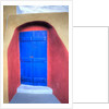 Colorful building in Oia on Santorini in the Greek Isles by Anonymous