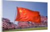 Chinese and American flags during 3000 Flags for 9-11 tribute by Anonymous