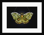 Tiffany Studios butterfly leaded glass lamp pendant with iridescent Favrile glass by Anonymous