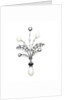 A diamond and natural pearl spray brooch by Anonymous